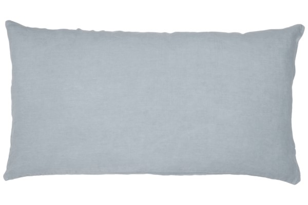 Hørpude – Blågrå (50×90 cm)