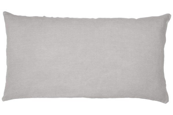 Hørpude – Lysegrå (50×90 cm)