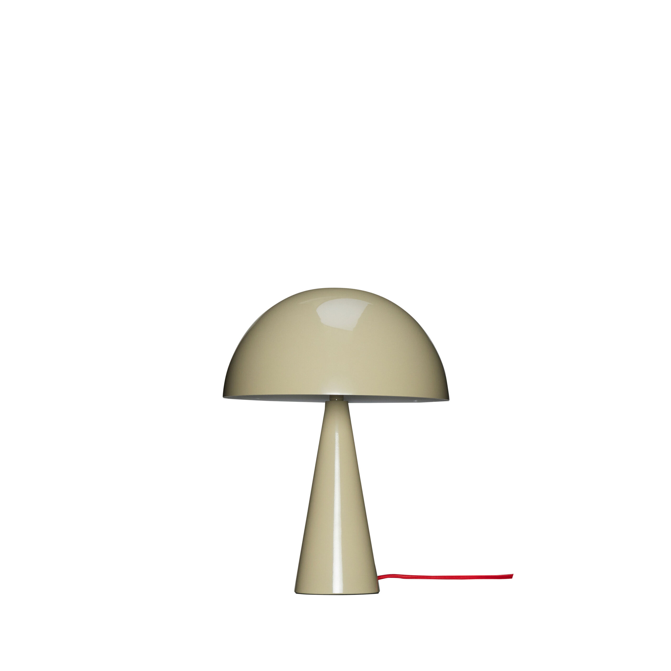 Bordlampe “Mush Mini” fra Hübsch – Sand/Rød
