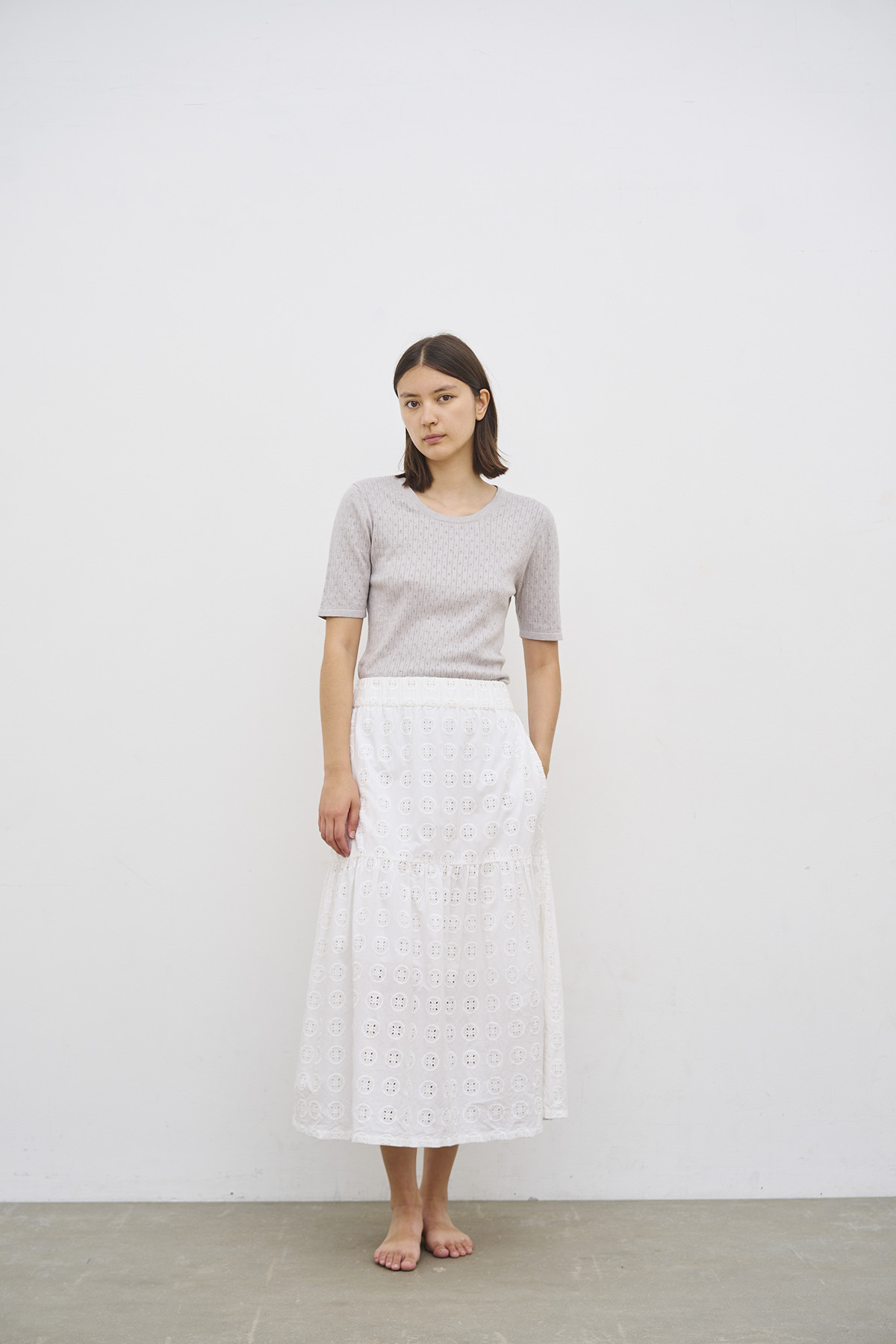 CARE BY ME | Nederdel "Augusta" - White - Billede 2