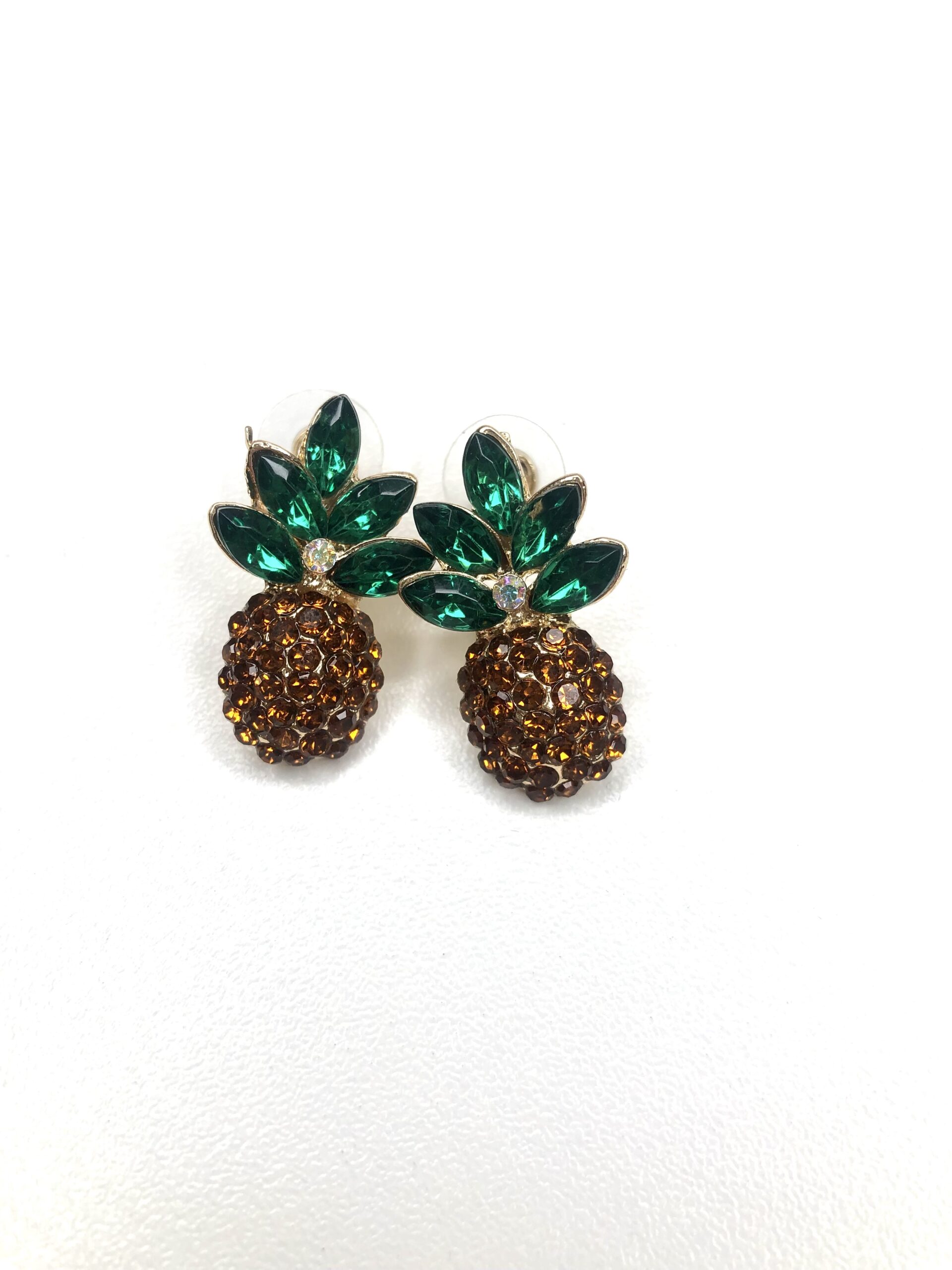 Øreringe fra MdL Jewellery – Ananas (orange, grøn)
