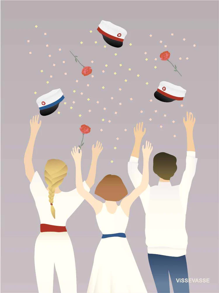 Anledningskort fra VISSEVASSE – Graduation Day