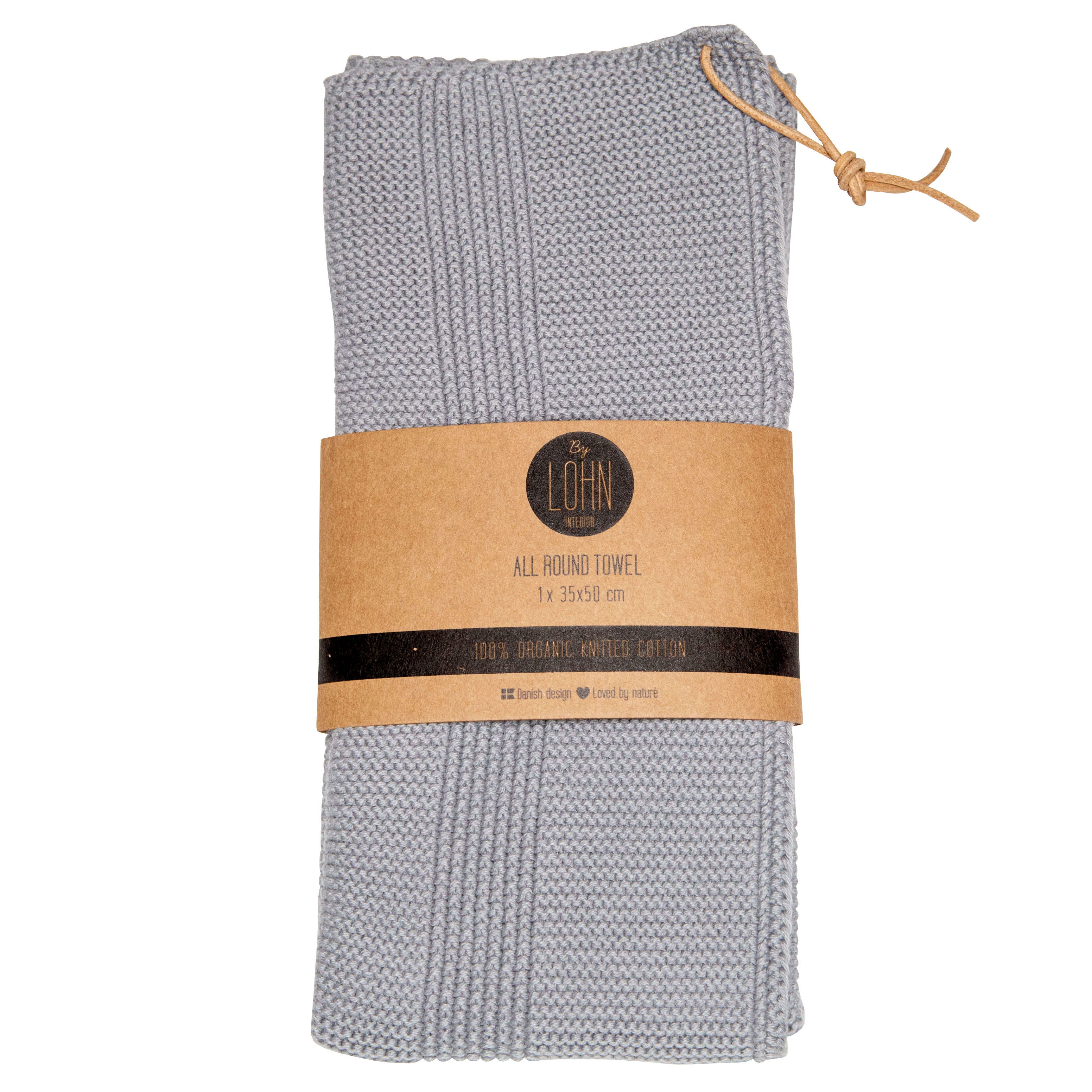 Strikket Håndklæde fra By Lohn – Spanish Grey