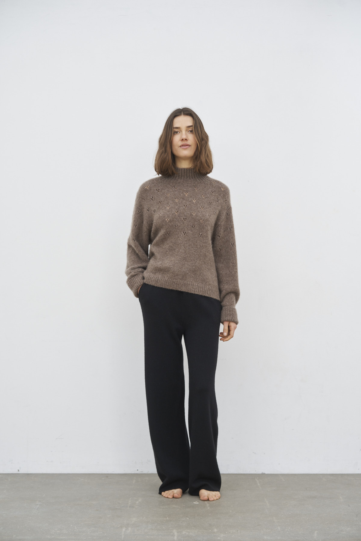 Harmonie Sweater fra Care By Me - Brun - Billede 4