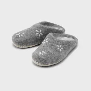 Hjemmesko “Warm slippers” fra Care By Me – Mid Grey