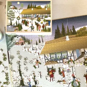 Puslespil fra VISSEVASSE – Christmas Tree Farm (1000 brikker)