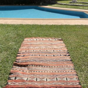 Tæppe – Marokkansk Vintage Kelim (120x83cm)