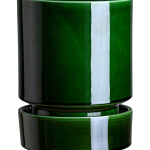 Hoff Potte fra Bergs Potter – Glaseret grøn (14 cm.)