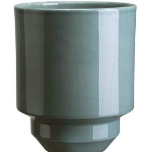 Hoff Potte fra Bergs Potter – Glaseret Støvet blå (14 cm.)