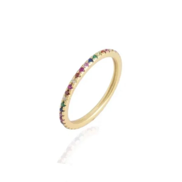 WIOGA ring - Regnbue (Guld)