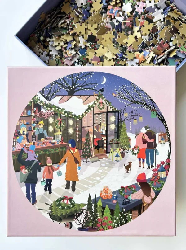 Puslespil fra VISSEVASSE - Christmas Market (1000 brikker)
