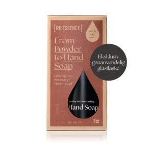 Re.Essence Håndsæbe – Gavesæt (Citrongræs/Rosmarin/Cedertræ)