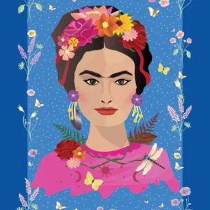 Print fra VISSEVASSE – Frida Kahlo (30 x 40 cm)