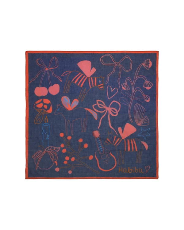 Habiba Tørklæde - Nova (Blå) - Image 2