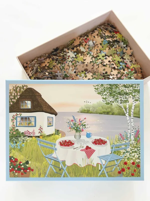 Puslespil fra VISSEVASSE - SWEET STRAWBERRIES (1000 brikker)