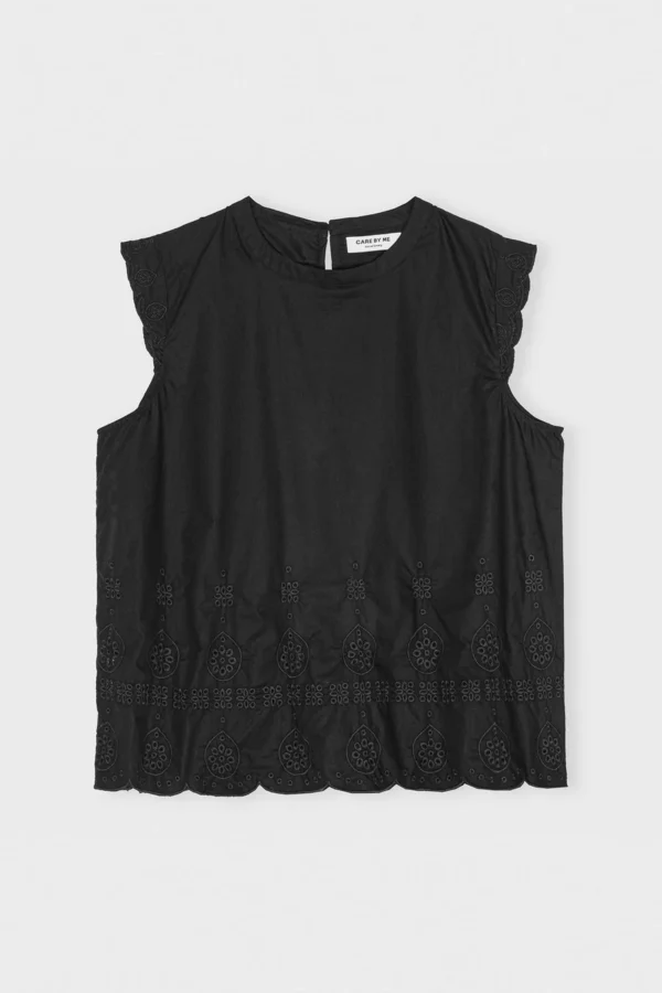 Care By Me | Leaf Top "Flora" - Black