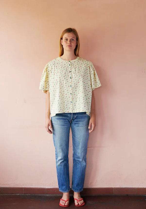Habiba T-shirt skjorte - Little Bow (Vanilla) - Image 2