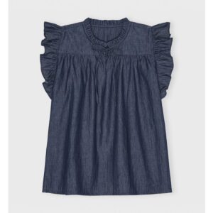 Care By Me | Top “Joy” – Blue Denim