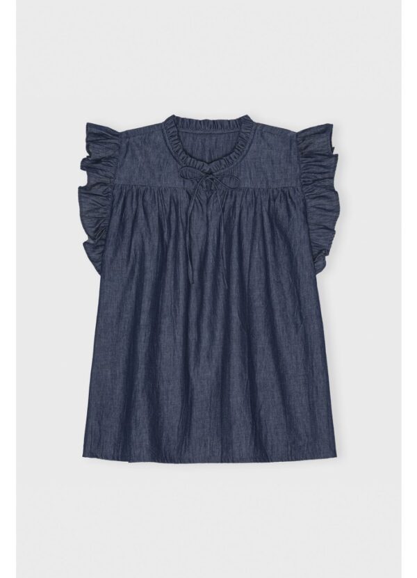 Care By Me | Top "Joy" - Blue Denim