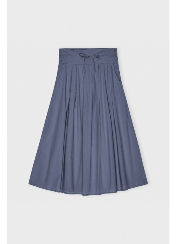 Care By Me | Pleated Skirt "Laura" - Dusty Blue