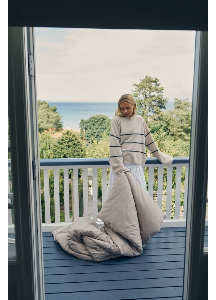 Care By Me | Sea Stripe Sweater - Wheat/Black - Billede 3