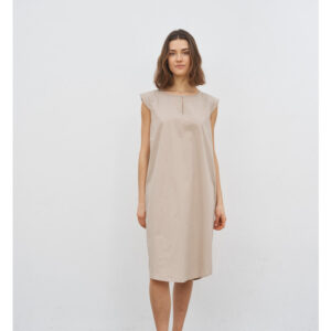 Care By Me | Leaf Dress “Laura” – Dusty Blue
