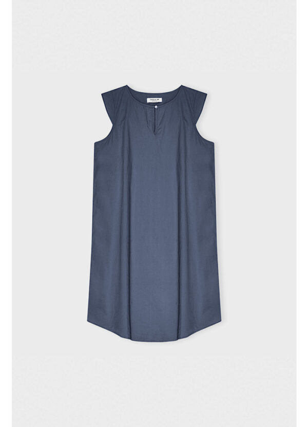 Care By Me | Leaf Dress "Laura" - Dusty Blue