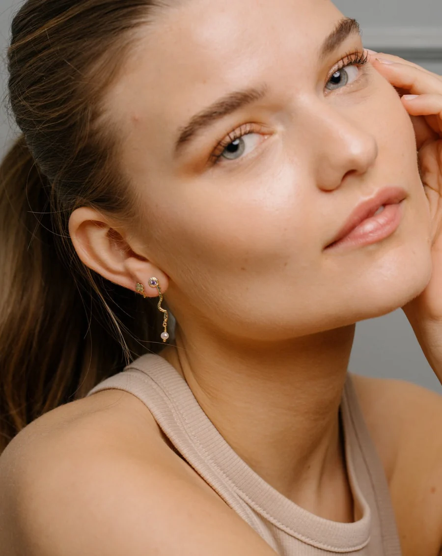 WIOGA øreringe - Lia (Guld) - Billede 2