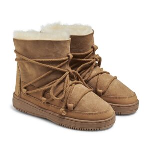 Vinterstøvle Lace Boot fra New Zealand Boots – Cognac