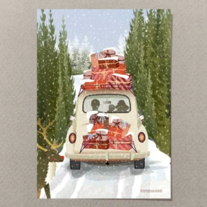 Minikort fra VISSEVASSE – Pakket til jul