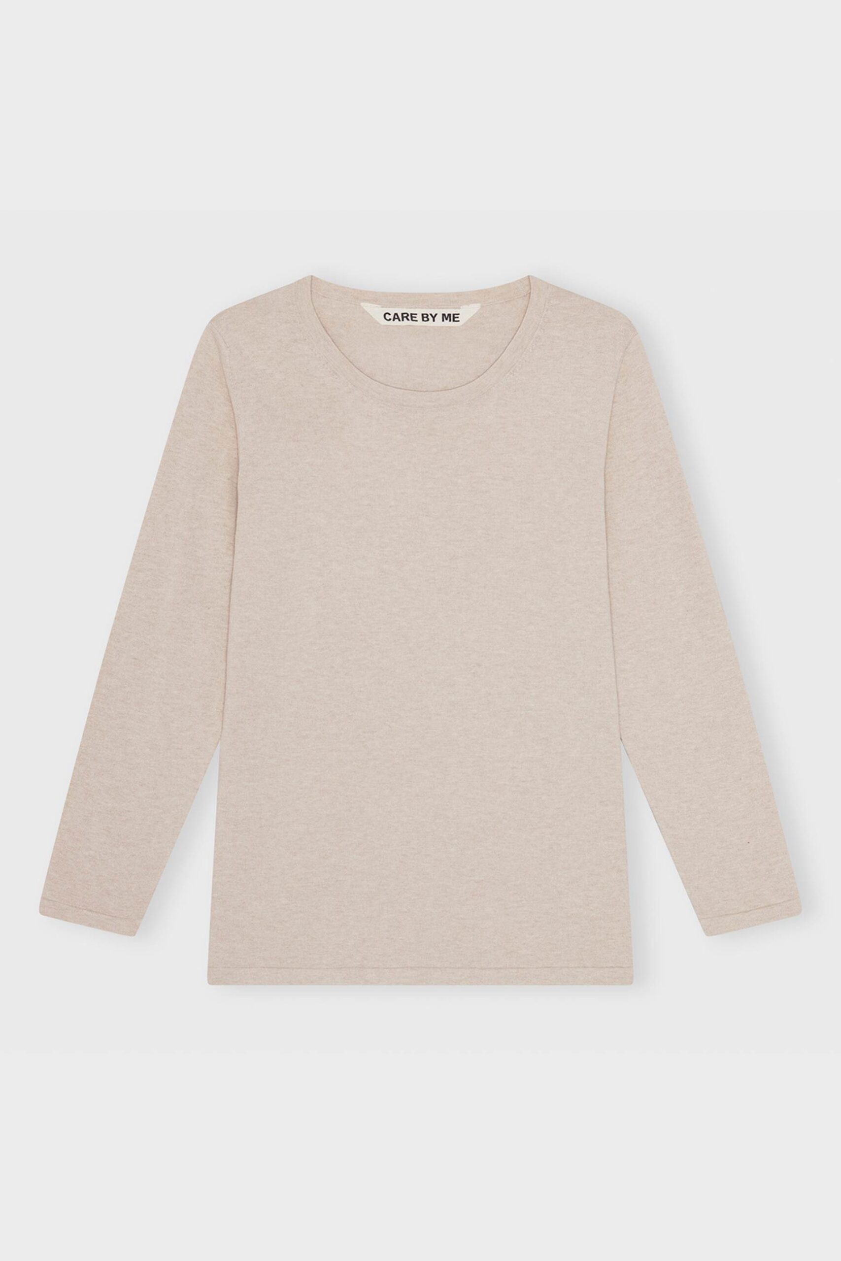 Care By Me | Langærmet T-Shirt "Breathe" (natur)