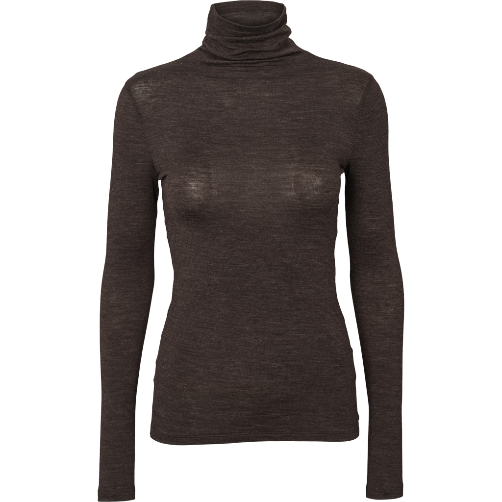 Rinja T-neck | Basic Apparel - Chocolate torte Rinja T-neck | Basic Apparel - Chocolate torte