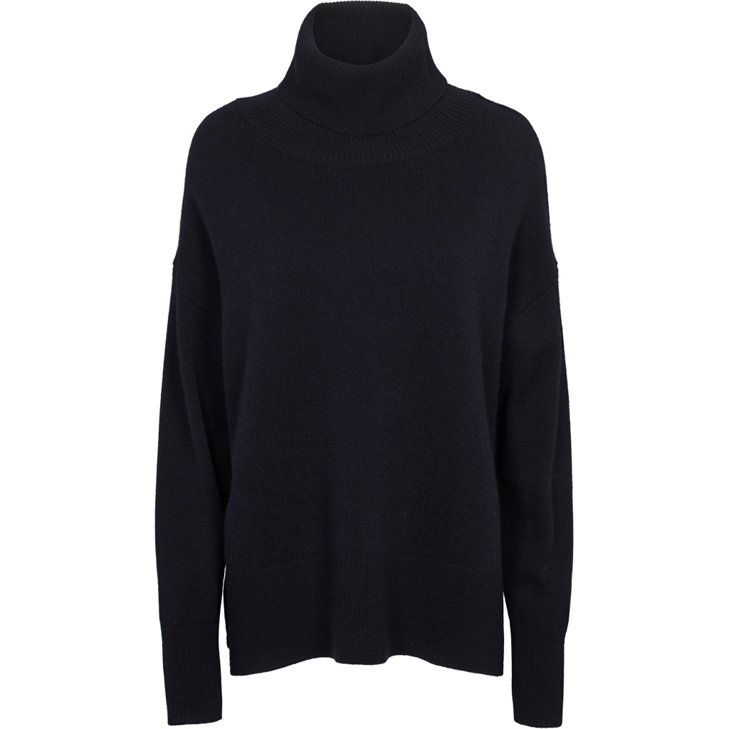 Liz T-neck | Basic Apparel - Navy Liz T-neck | Basic Apparel - Navy