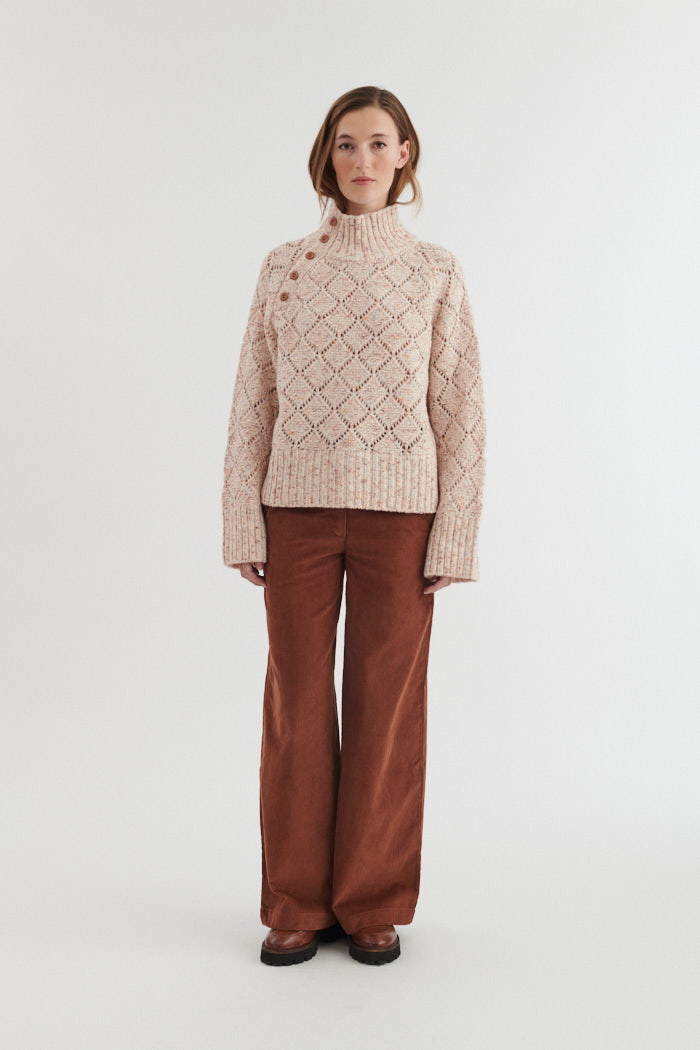Utta H. Neck | Basic Apparel - Tortoise Shell Utta H. Neck | Basic Apparel - Tortoise Shell - Billede 2