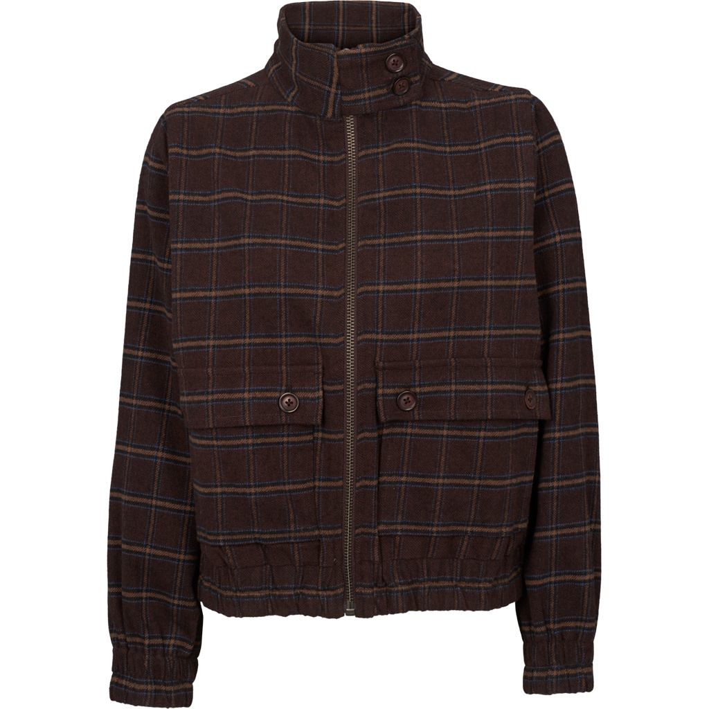 Misa Zip Jakke | Basic Apparel - Chicory Coffee BA445 01 Misa Zip Jacket 864 Chicory coffee Extra 0