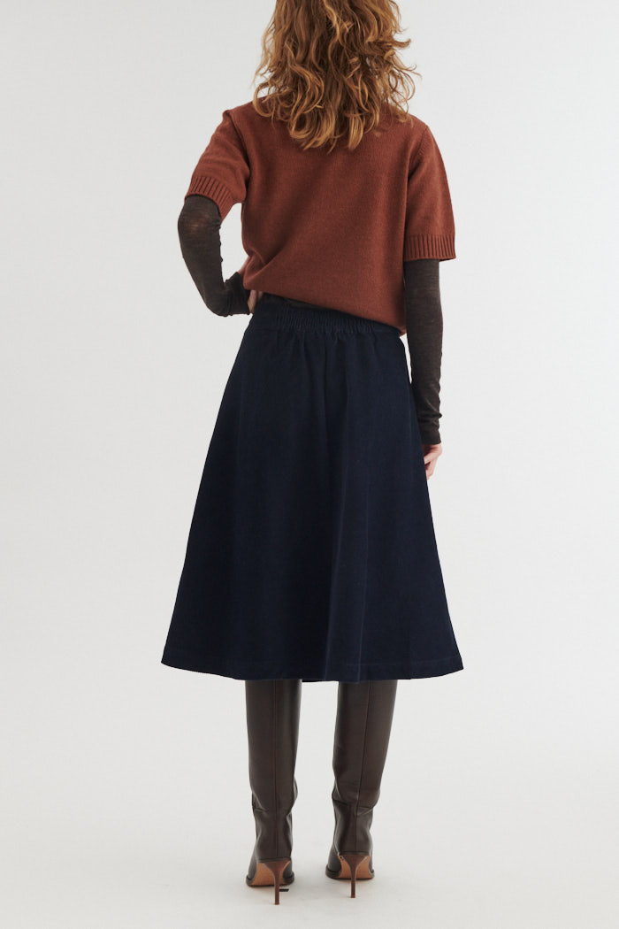 Millu Nederdel | Basic Apparel - India Ink Millu Nederdel | Basic Apparel - India Ink - Billede 4