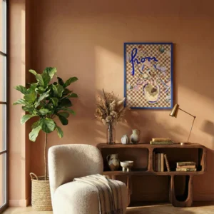 Fiori A Scacchi | Nynne Rosenvinge – 50 x 70 cm