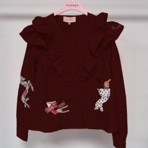 Nola Skjorte | HUNKØN – Oxblood