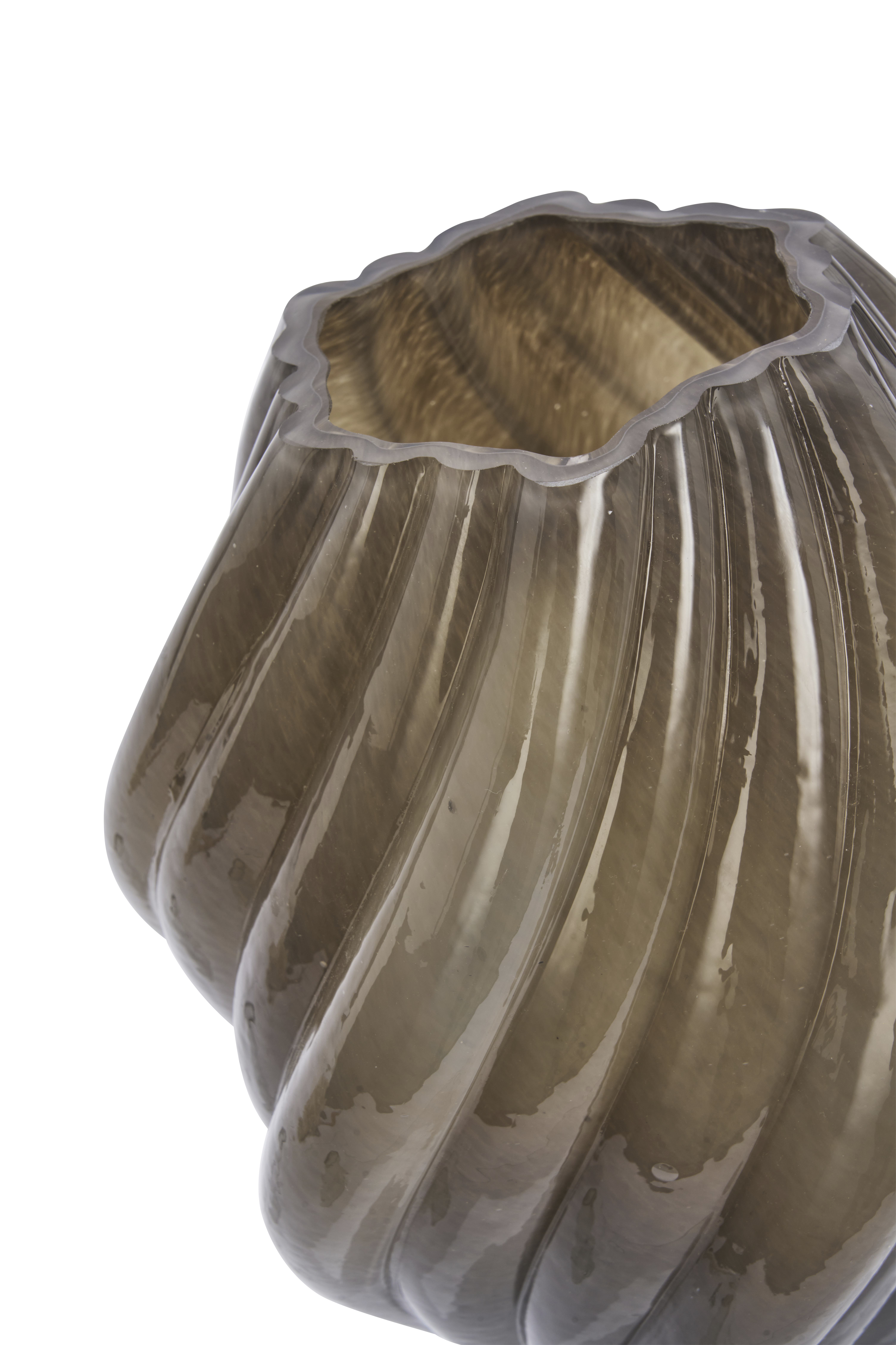 Glas Vase | Madam Stoltz – Taupe