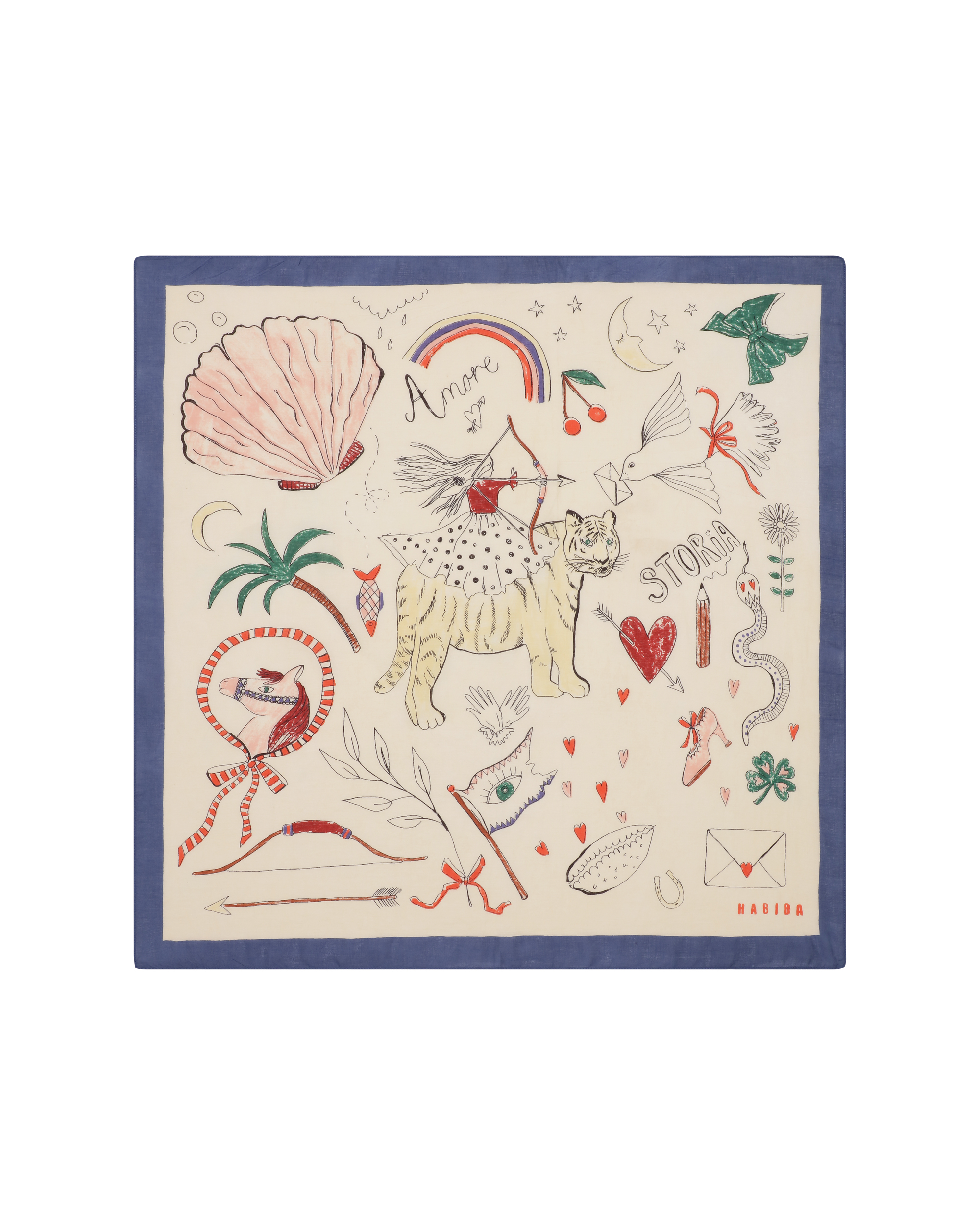 Amore Bandana | Habiba BA1329 AMORE BANDANA MULTI COLOUR Main