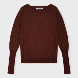 Faith Sweater fra CARE BY ME – Burgundy