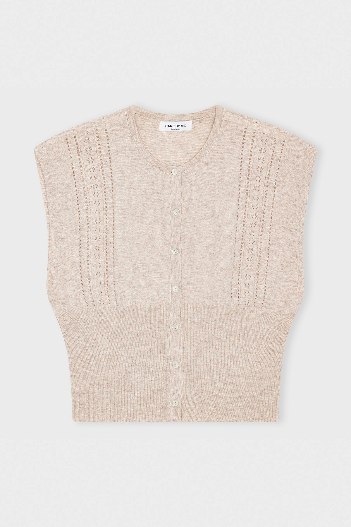 NATACHA VEST AW26 Nature melange