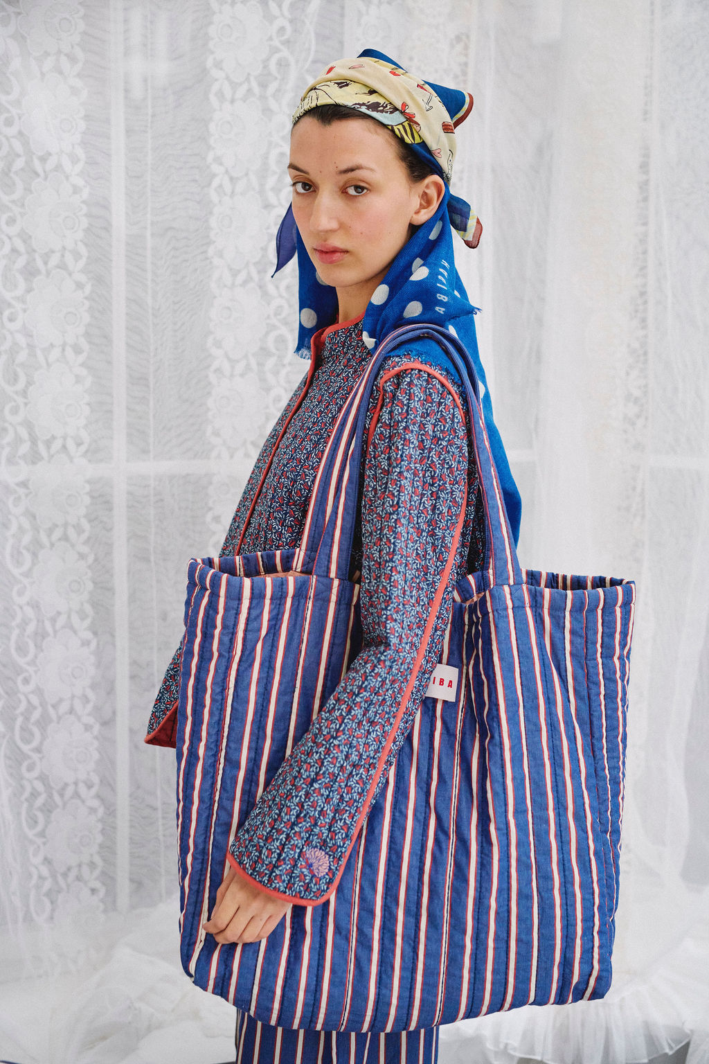 Marmi Quiltet Weekendtaske | Habiba - Japan Blue Marmi Quiltet Weekendtaske | Habiba - Japan Blue - Billede 2